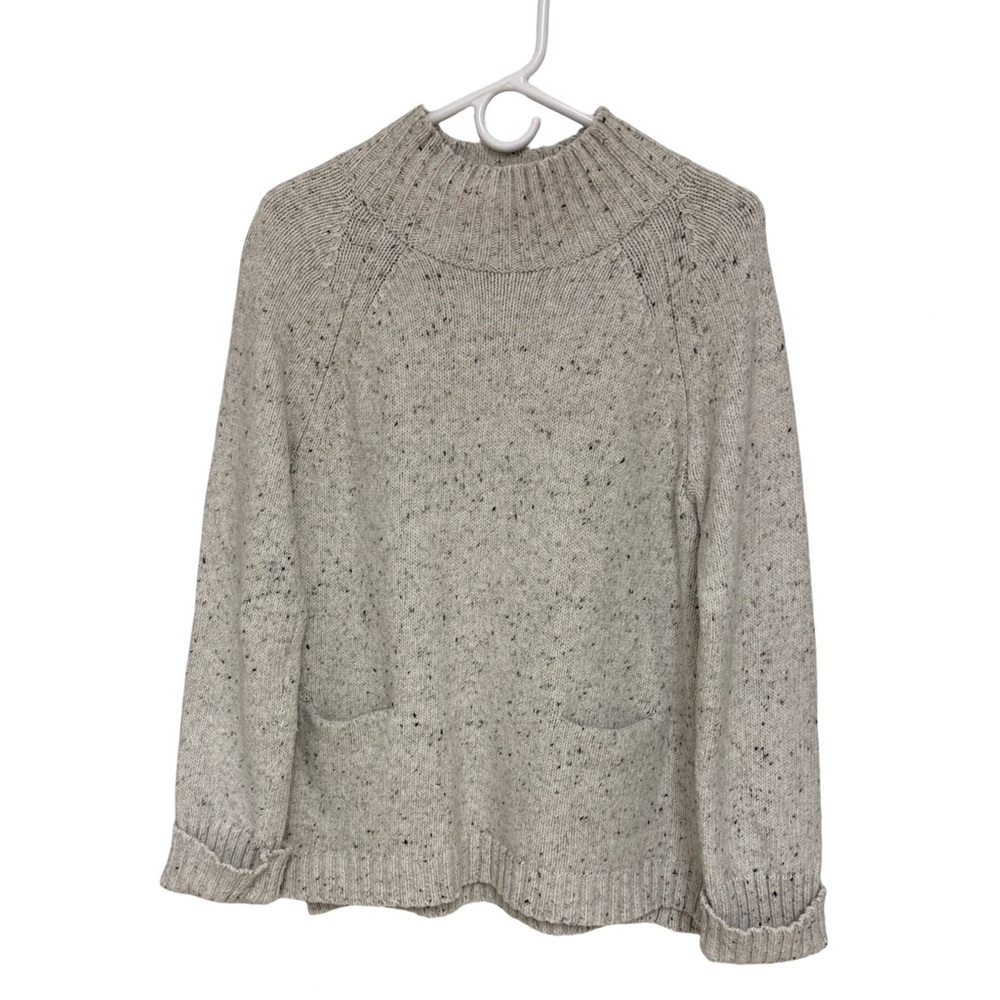 J. Jill Mock Neck Sweater Women’s Medium Cream